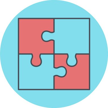 Bulmaca simgesi vektör çizimi