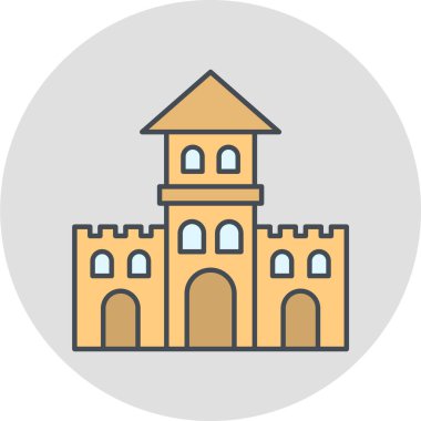 kilise simgesi vektör illüstrasyonu