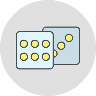 zar simgesi vektör illüstrasyonu