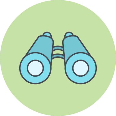 dürbün simgesi vektör illüstrasyonu