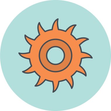 Güneş Simgesi Vektör illüstrasyonu