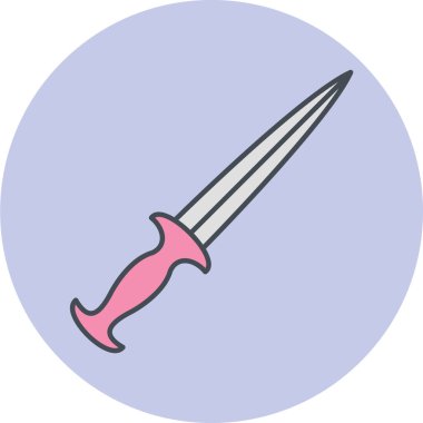 Kılıç simgesi. vektör illüstrasyonu