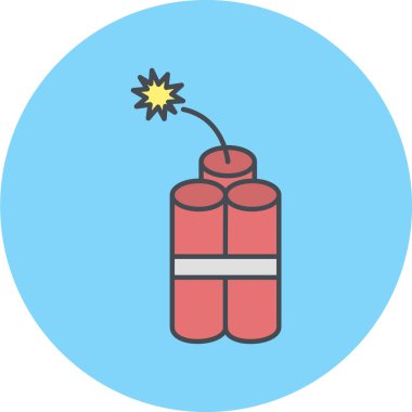 Bomba simgesi vektör illüstrasyonu