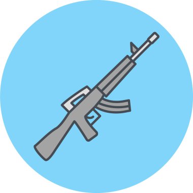 modada izole edilmiş arka planda silah simgesi
