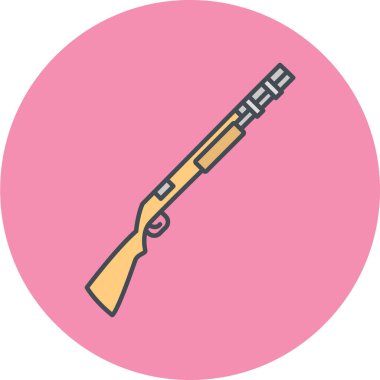 Modern silah simgesinin vektör illüstrasyonu