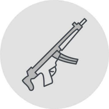 Bir silah simgesinin vektör illüstrasyonu