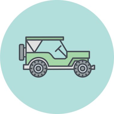 araba simgesi vektör illüstrasyonu