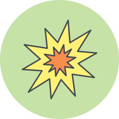 Bir yıldız simgesinin vektör illüstrasyonu