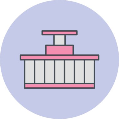 Bir gemi simgesinin vektör çizimi