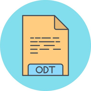 Dosya belgesi simgesinin vektör illüstrasyonu