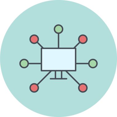 seo modern simgesinin vektör illüstrasyonu