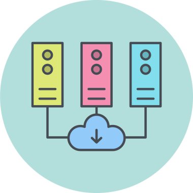 Bulut hesaplama. Web simgesi