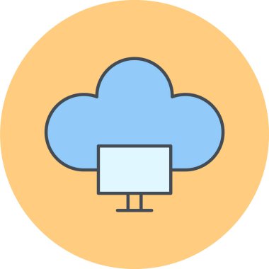 Bulut hesaplama. Web simgesi