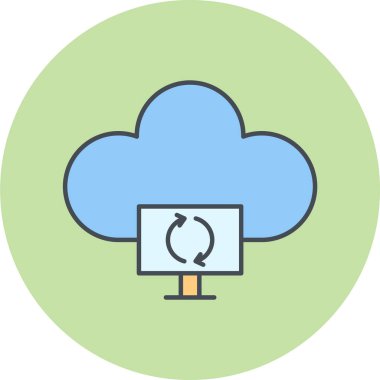 Bulut hesaplama. Web simgesi