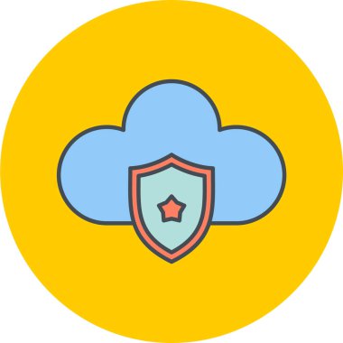 bulut hesaplama vektörü simgesi