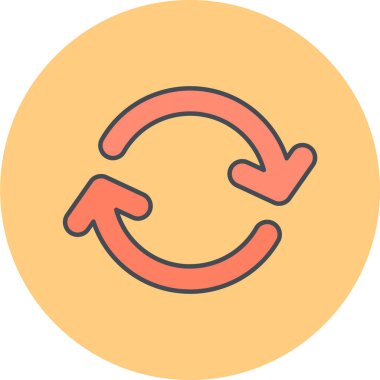 Tazeleme simgesinin vektör illüstrasyonu