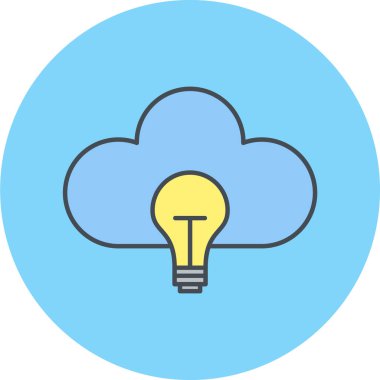 bulut simgesi, vektör illüstrasyonu