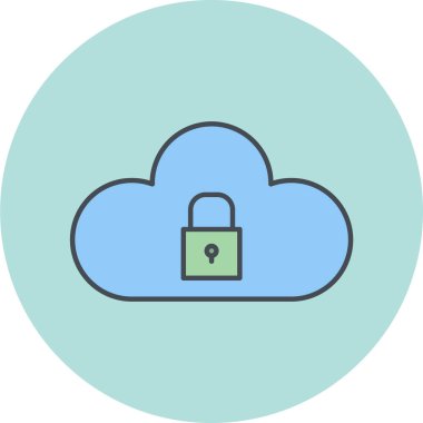 bulut simgesi, vektör illüstrasyonu