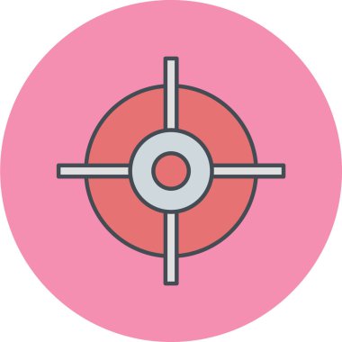 hedef simge vektör illüstrasyonu