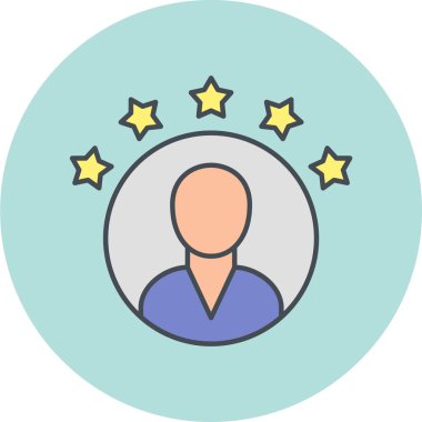 kullanıcı vektörü simgesi modern illüstrasyon