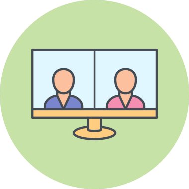 İş ve finans simgesinin vektör illüstrasyonu