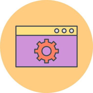 seo modern simgesinin vektör illüstrasyonu