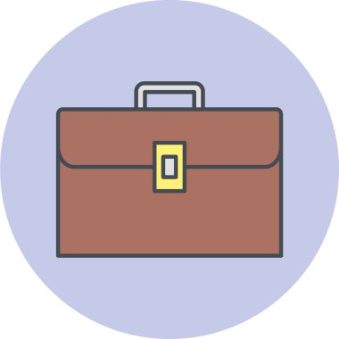 evrak çantası simgesi, vektör illüstrasyonu