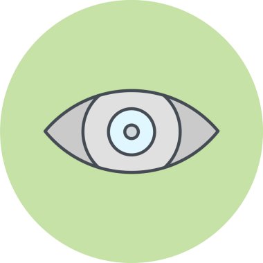 Göz simgesi vektör illüstrasyonu