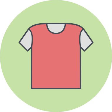 t-shirt simgesi, vektör illüstrasyonu
