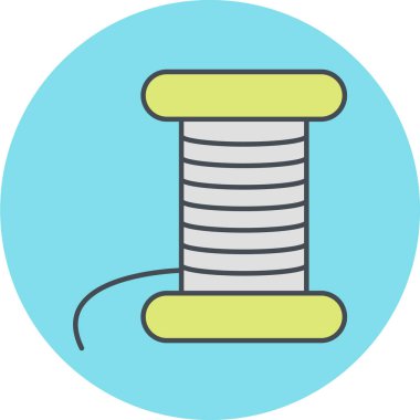 Tek dikiş simgesinin vektör illüstrasyonu