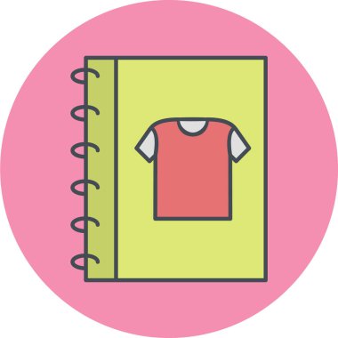 Bir tişörtün çerçeve çizimi