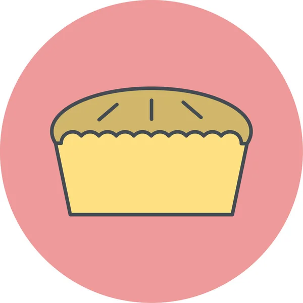 Cupcake Icon Vector Illustration — Stock Vector