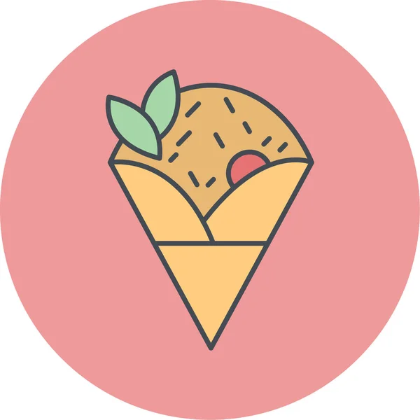 Vector Ilustración Del Icono Comida — Vector de stock