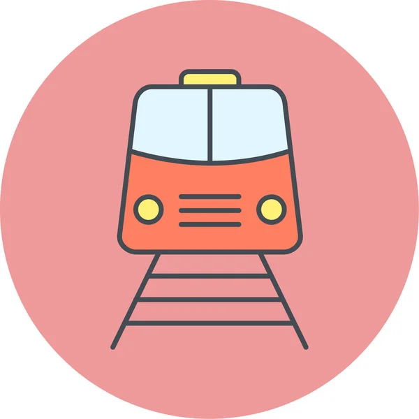 Tren Icono Vector Ilustración — Vector de stock