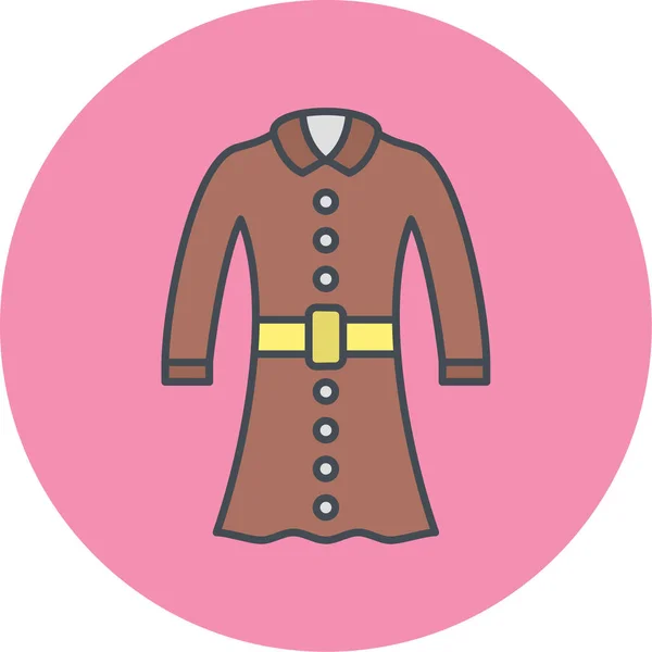 Vector Illustratie Van Vrouw Kleding Icoon — Stockvector