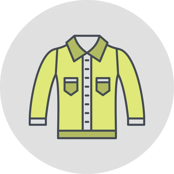 Jacket Icon Vector Isolated White Background Your Web Mobile App — ストックベクタ