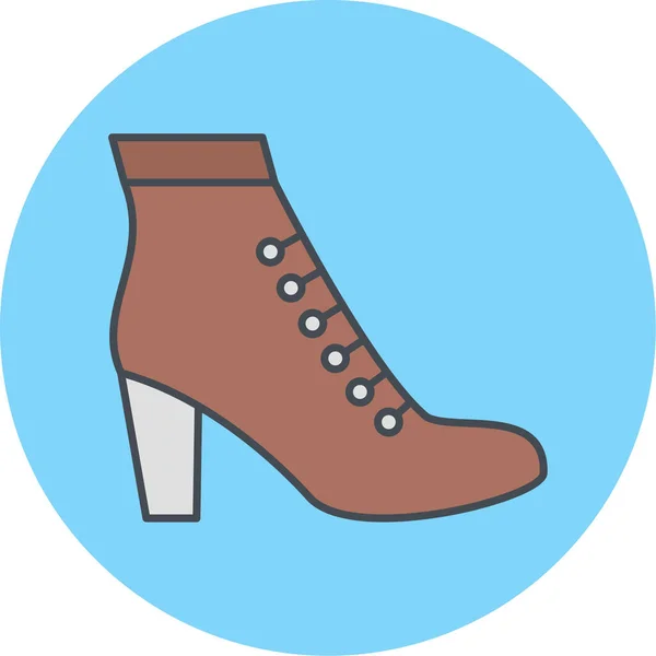 Beautiful Woman Shoe Icon Vector Illustration — ストックベクタ