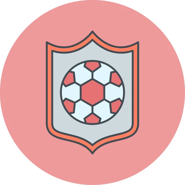 Pelota Fútbol Diseño Simple — Archivo Imágenes Vectoriales