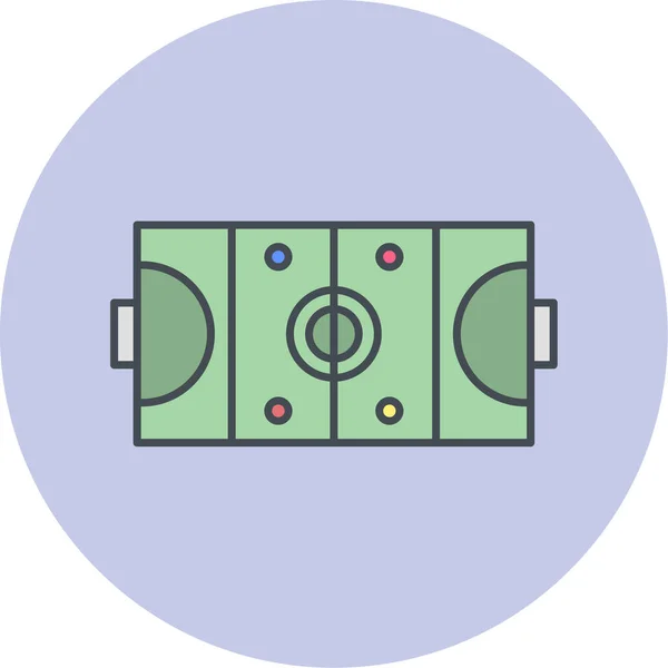 Icona Del Giocatore Calcio Illustrazione Vettoriale — Vettoriale Stock