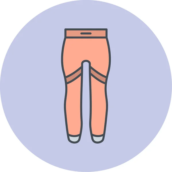 Pantalon Icône Web Design Simple — Image vectorielle