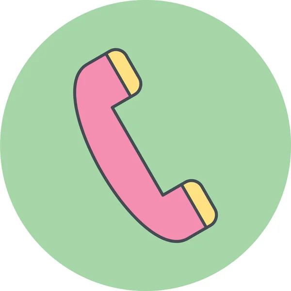 Telefoon Pictogram Vector Illustratie — Stockvector