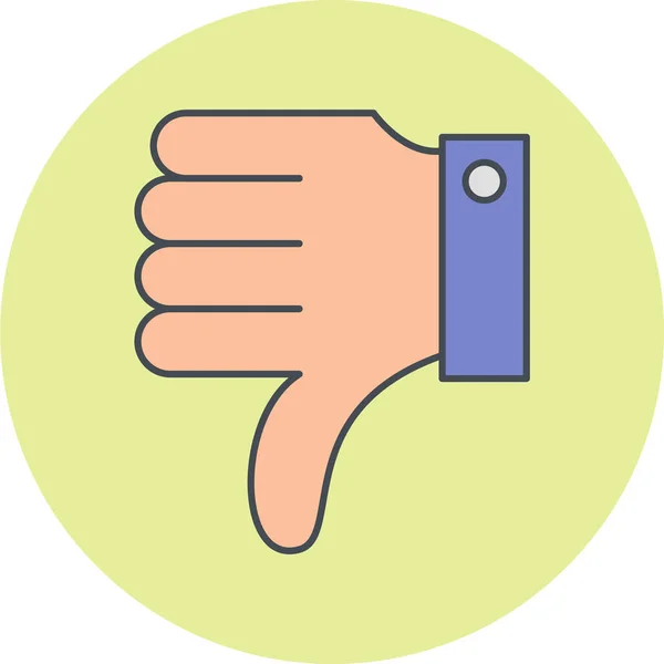 Hand Thumb Gesture Icon Vector Illustration — Archivo Imágenes Vectoriales
