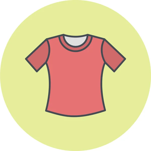 Shirt Kleding Tshirt Jasje Broek Shorts Wit Cirkel Vector Illustratie — Stockvector