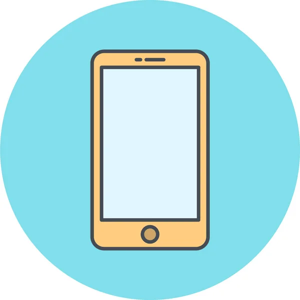 Значок Мобильного Телефона Векторная Иллюстрация — стоковый вектор