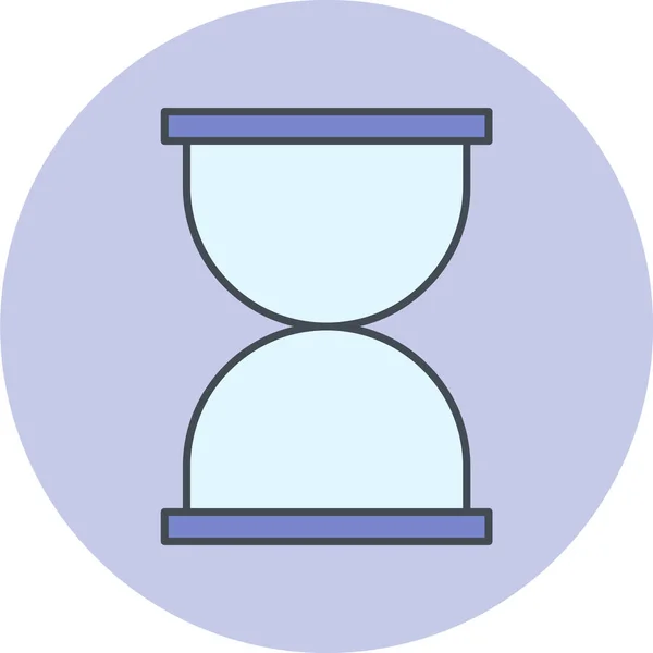 Reloj Arena Icono Vector Ilustración — Vector de stock