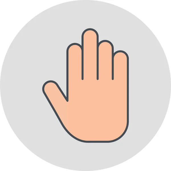 Hand Icon Vektor Flaches Design Beste Icons Für Ihr Projekt — Stockvektor