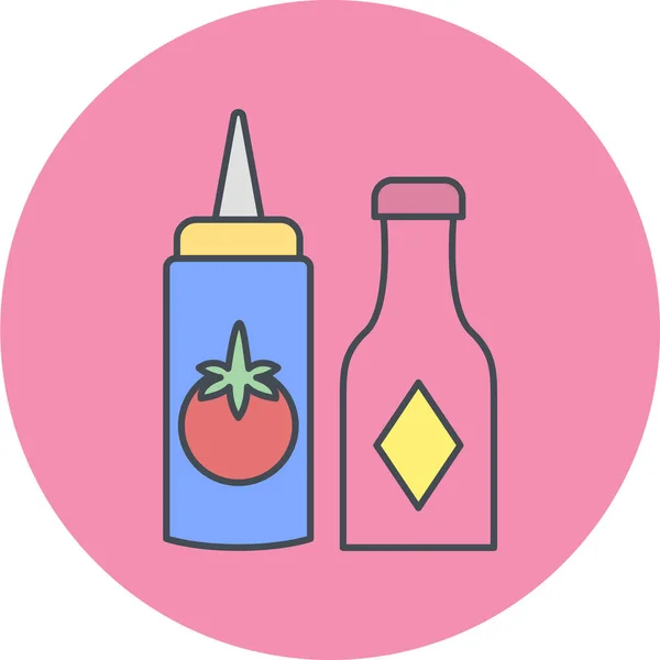 Icono Ilustración Para Uso Personal Comercial — Vector de stock