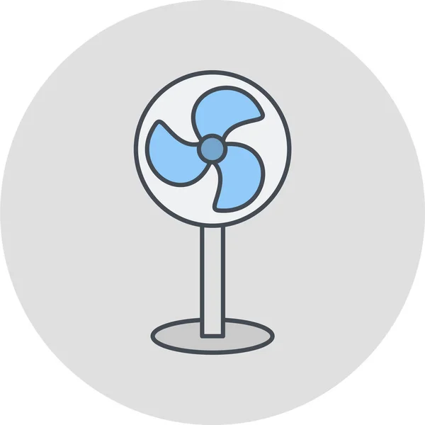 Fan Web Icon Simple Illustration — стоковый вектор