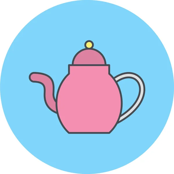 Tea Pot Icon Simple Illustration Teapot Vector Icons Web Design — Archivo Imágenes Vectoriales