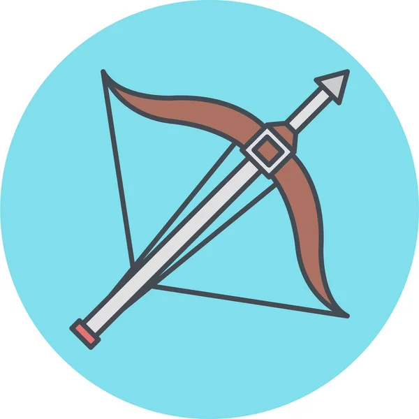 Vector Illustration Sword Icon — Stock Vector